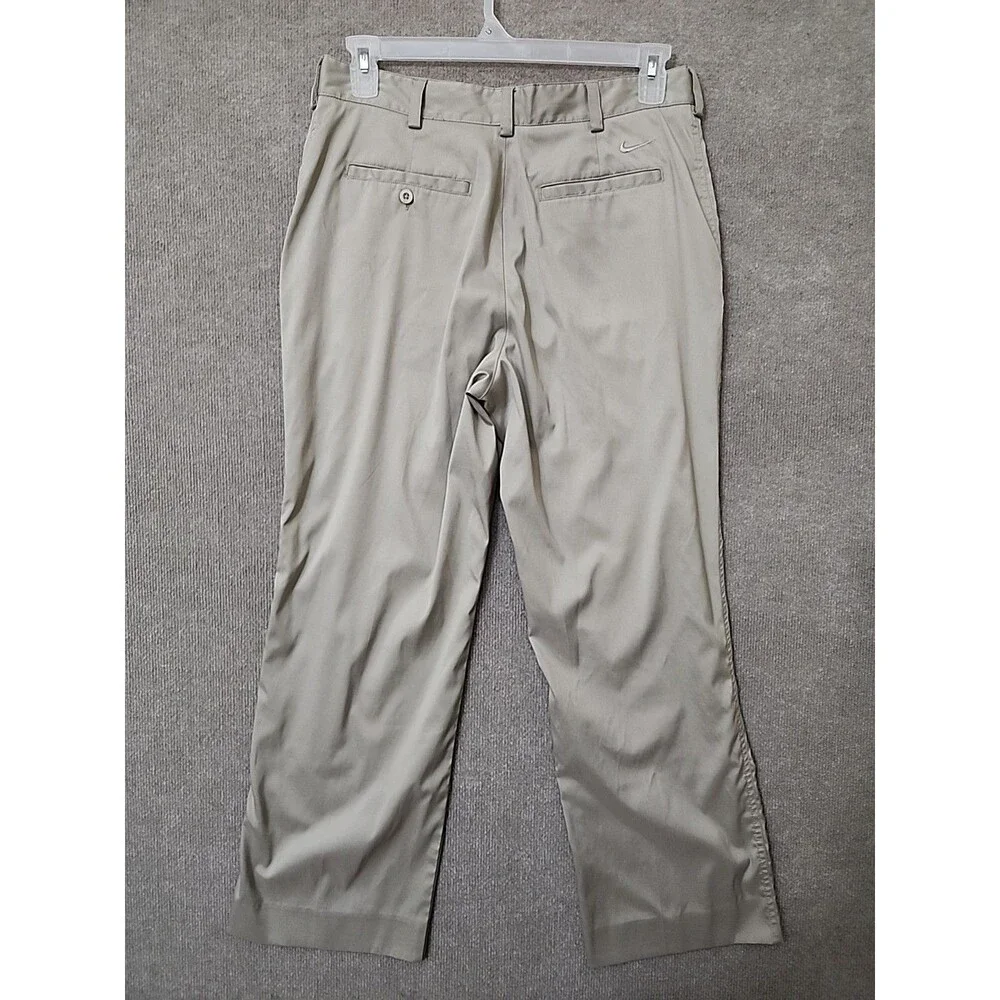 Nike Dri Fit Golf Pants Mens 32x30 Tan Performance Stretch Lightweight_4